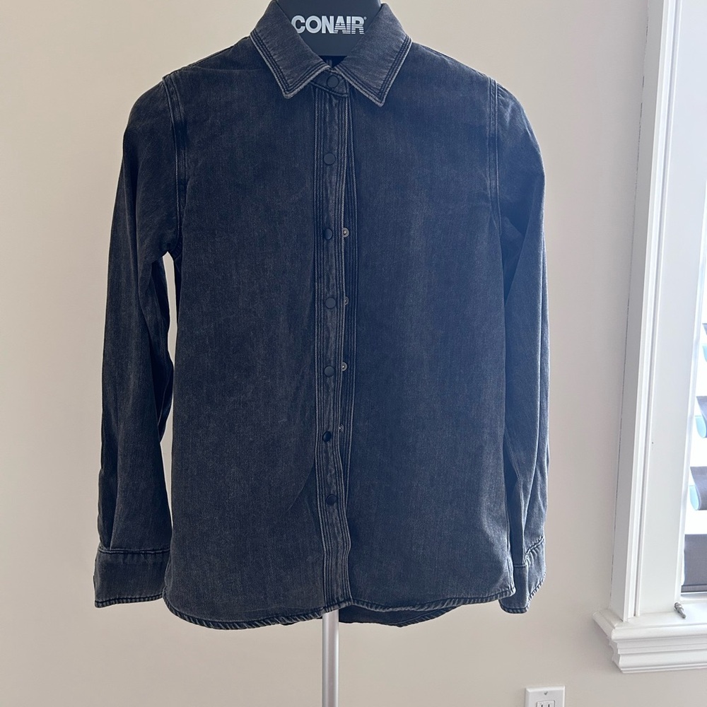 New Black Denim Shirt